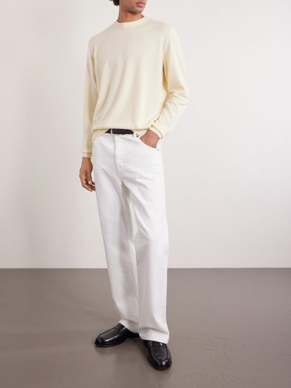 Slim-Fit Baby Cashmere Sweater - OU Slim-Fit Baby Cashmere Sweater - OU