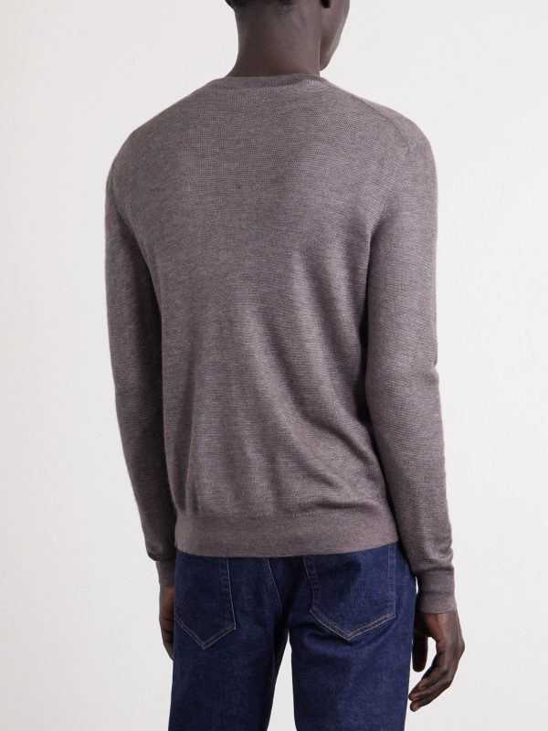 Cashmere and Silk-Blend Sweater - BK Cashmere and Silk-Blend Sweater - BK