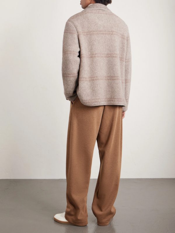 Wide-Leg Wool and Cashmere-Blend Trousers - BK