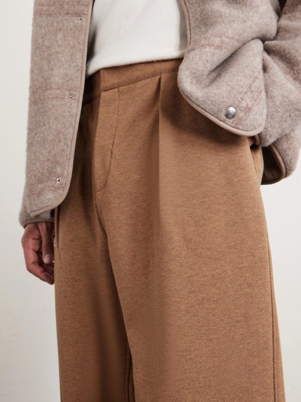 Wide-Leg Wool and Cashmere-Blend Trousers - CU