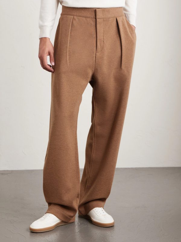 Wide-Leg Wool and Cashmere-Blend Trousers - FR