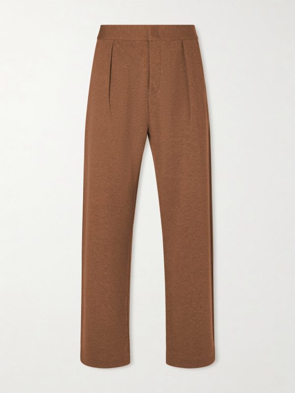 Wide-Leg Wool and Cashmere-Blend Trousers