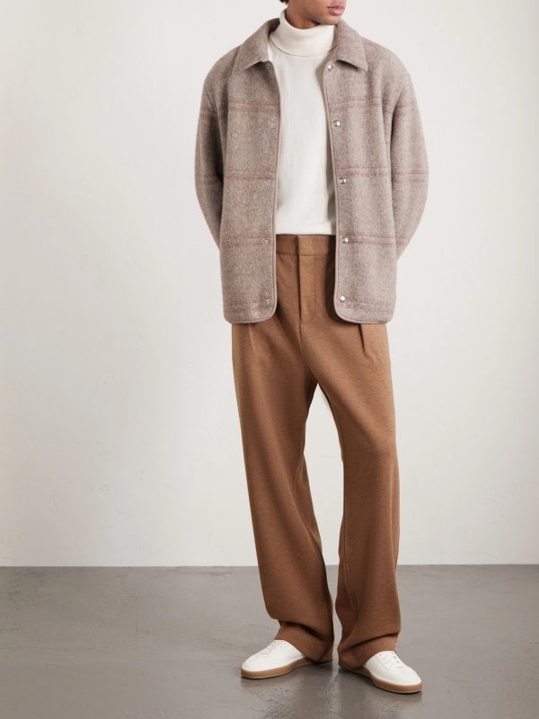 Wide-Leg Wool and Cashmere-Blend Trousers - OU