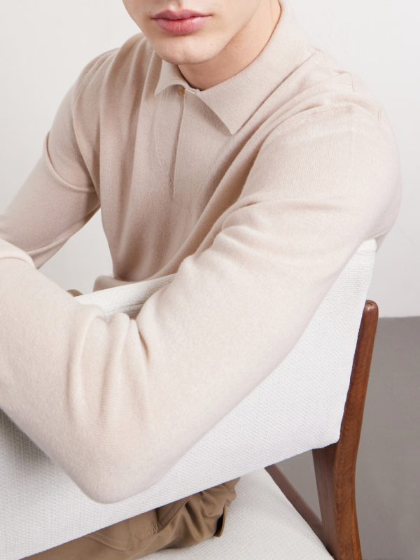 Sergio Cashmere Polo Sweater - CU Sergio Cashmere Polo Sweater - CU
