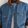 Austin Corduroy-Trimmed Denim Jacket - CU Austin Corduroy-Trimmed Denim Jacket - CU