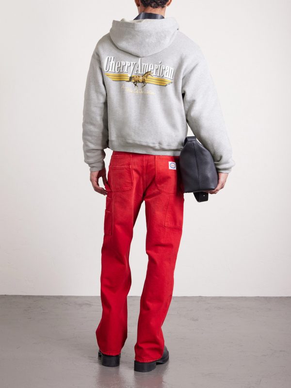 Logo-Print Cotton-Blend Jersey Zip-Up Hoodie - BK