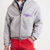 Logo-Print Cotton-Blend Jersey Zip-Up Hoodie - FR