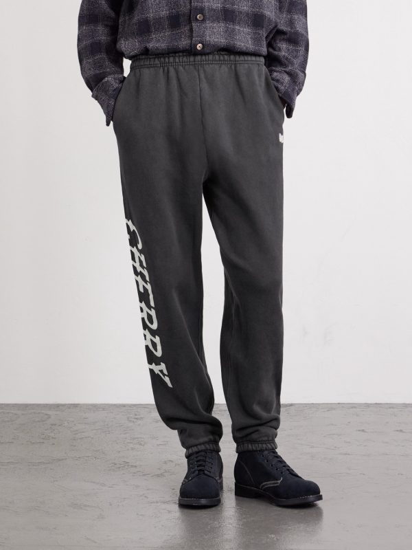 Hollywood Logo-Print Appliquéd Cotton-Jersey Sweatpants - FR Hollywood Logo-Print Appliquéd Cotton-Jersey Sweatpants - FR