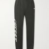 Hollywood Logo-Print Appliquéd Cotton-Jersey Sweatpants Hollywood Logo-Print Appliquéd Cotton-Jersey Sweatpants