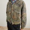 Padded Printed Cotton-Twill Hooded Bomber Jacket - FR Padded Printed Cotton-Twill Hooded Bomber Jacket - FR