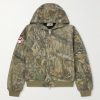 Padded Printed Cotton-Twill Hooded Bomber Jacket Padded Printed Cotton-Twill Hooded Bomber Jacket