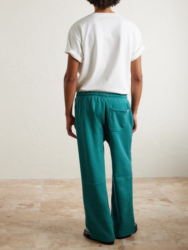 Navajo Straight-Leg Logo-Embroidered Cotton-Jersey Sweatpants - BK