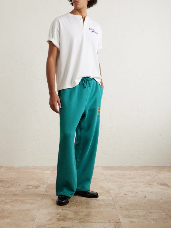 Navajo Straight-Leg Logo-Embroidered Cotton-Jersey Sweatpants - OU