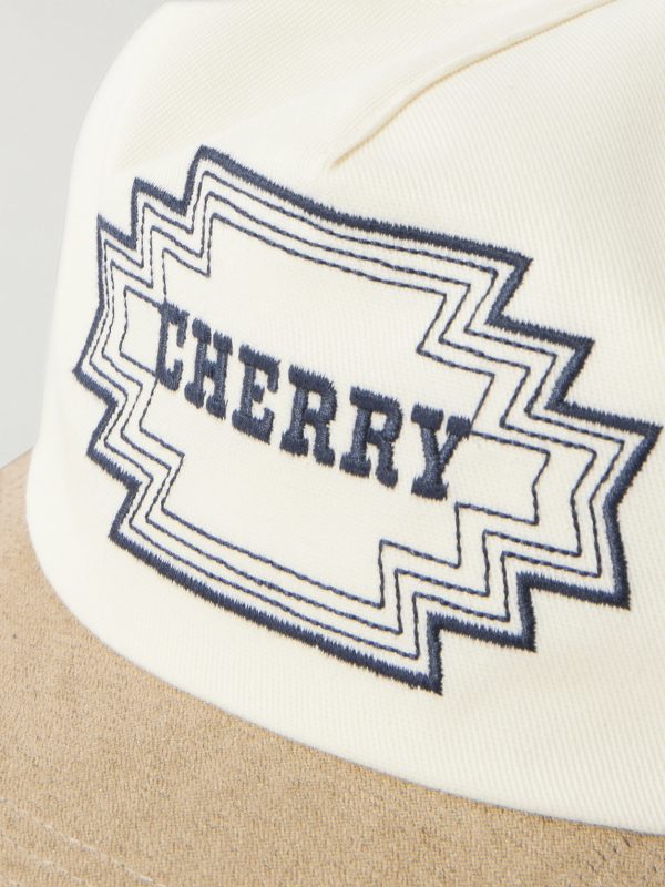 Navajo Suede-Trimmed Logo-Embroidered Twill Baseball Cap - CU Navajo Suede-Trimmed Logo-Embroidered Twill Baseball Cap - CU