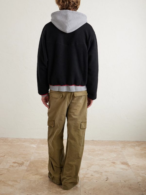 Logo-Appliquéd Fleece Half-Zip Sweater - BK Logo-Appliquéd Fleece Half-Zip Sweater - BK