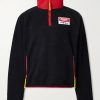Logo-Appliquéd Fleece Half-Zip Sweater Logo-Appliquéd Fleece Half-Zip Sweater