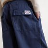 Parachute Wide-Leg Herringbone Cotton Trousers - E1 Parachute Wide-Leg Herringbone Cotton Trousers - E1