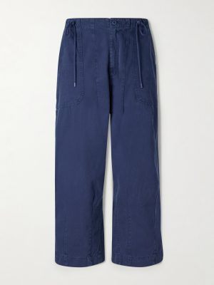 Parachute Wide-Leg Herringbone Cotton Trousers Parachute Wide-Leg Herringbone Cotton Trousers