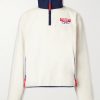 Logo-Appliquéd Fleece Half-Zip Sweatshirt