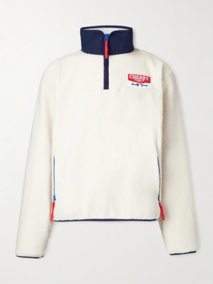 Logo-Appliquéd Fleece Half-Zip Sweatshirt Logo-Appliquéd Fleece Half-Zip Sweatshirt