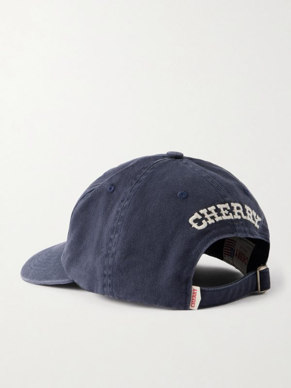 USA Logo-Embroidered Cotton-Twill Cap - BK