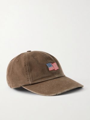 USA Logo-Embroidered Cotton-Twill Cap USA Logo-Embroidered Cotton-Twill Cap