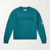 America's Favorite Crewneck Logo-Print Embroidered Cotton-Jersey Sweatshirt