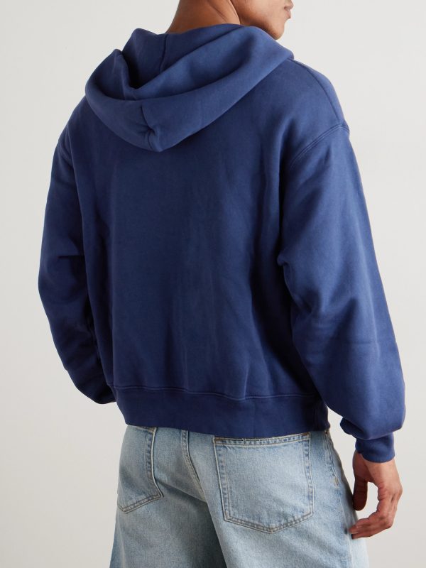 Navajo Logo-Embroidered Cotton-Jersey Zip-Up Hoodie - BK Navajo Logo-Embroidered Cotton-Jersey Zip-Up Hoodie - BK