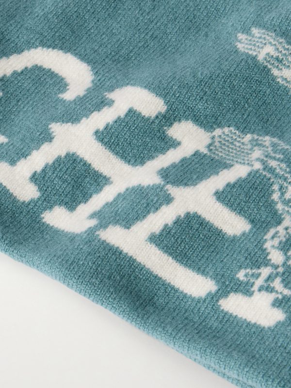 Flying Cherry Skull Logo-Intarsia Wool and Cashmere--Blend Beanie - CU Flying Cherry Skull Logo-Intarsia Wool and Cashmere--Blend Beanie - CU