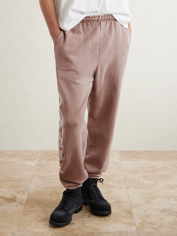 Hollywood Tapered Printed Cotton-Fleece Sweatpants - FR Hollywood Tapered Printed Cotton-Fleece Sweatpants - FR