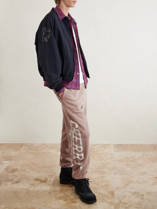 Hollywood Tapered Printed Cotton-Fleece Sweatpants - OU Hollywood Tapered Printed Cotton-Fleece Sweatpants - OU