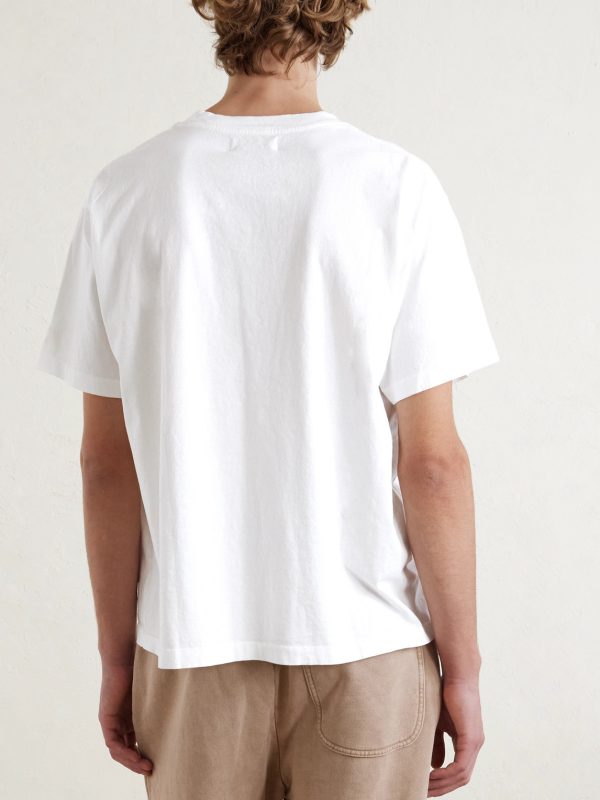 Five Star Logo-Embroidered Appliquéd Cotton-Jersey T-Shirt - BK Five Star Logo-Embroidered Appliquéd Cotton-Jersey T-Shirt - BK