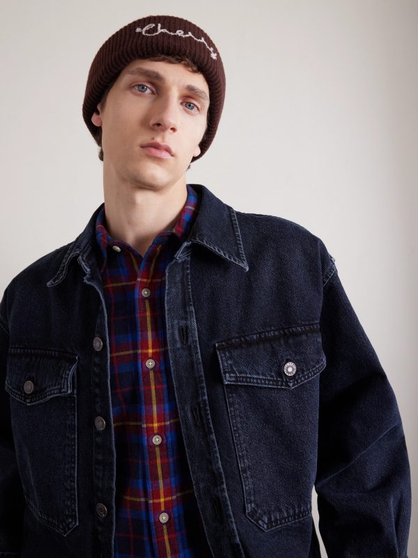 Logo-Embroidered Ribbed Cashmere Beanie - FR