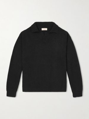 Logo-Embroidered Alpaca-Blend Sweater
