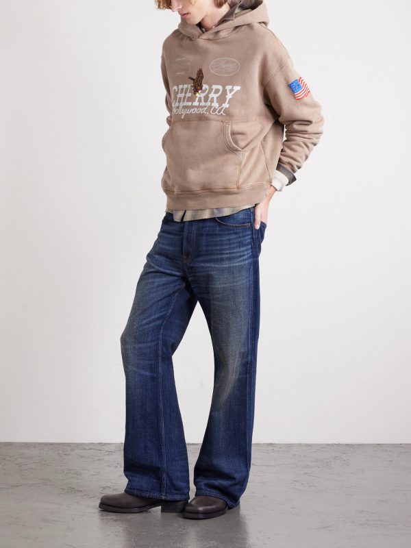 Logo-Print Cotton-Jersey Hoodie - OU