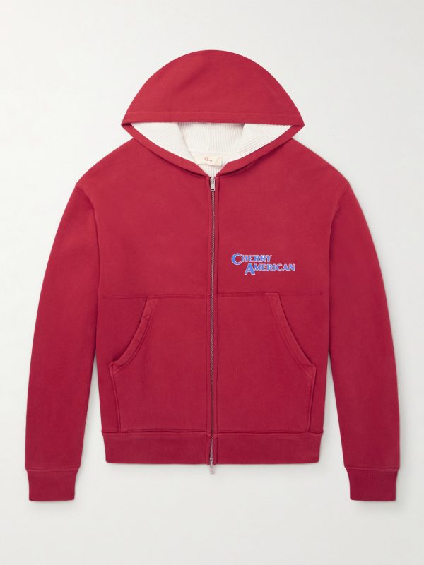 Logo-Print Cotton-Jersey Zip-Up Hoodie Logo-Print Cotton-Jersey Zip-Up Hoodie