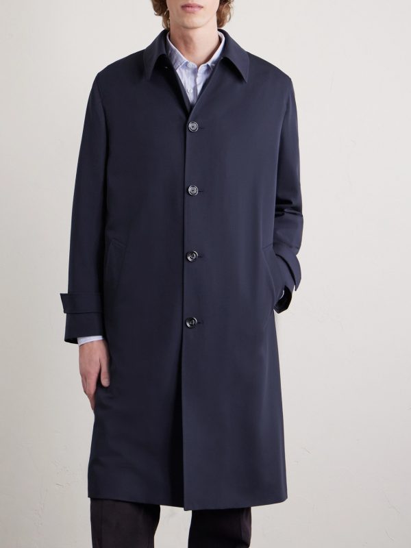 Virgin Wool-Gabardine Trench Coat - FR Virgin Wool-Gabardine Trench Coat - FR
