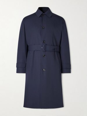 Virgin Wool-Gabardine Trench Coat