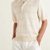 Striped Organic and Recycled-Cotton Polo Shirt - FR Striped Organic and Recycled-Cotton Polo Shirt - FR