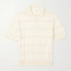 Striped Organic and Recycled-Cotton Polo Shirt Striped Organic and Recycled-Cotton Polo Shirt