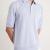 Ribbed Linen and Cotton-Blend Polo Shirt - FR