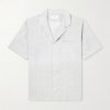 Convertible-Collar Linen Shirt Convertible-Collar Linen Shirt