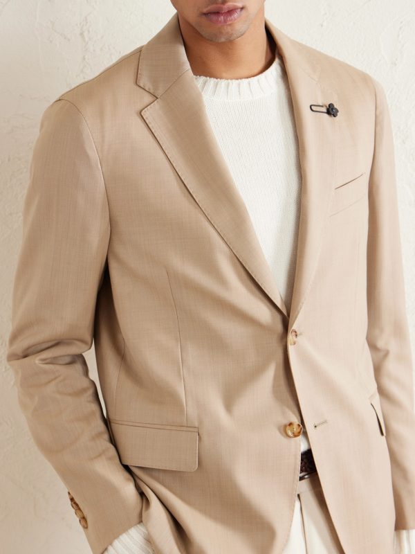 Embellished Virgin Wool Suit Jacket - E2 Embellished Virgin Wool Suit Jacket - E2