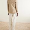 Houndstooth Wool and Cotton-Blend Blazer - BK Houndstooth Wool and Cotton-Blend Blazer - BK