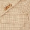 Houndstooth Wool and Cotton-Blend Blazer - CU Houndstooth Wool and Cotton-Blend Blazer - CU