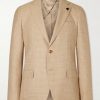Houndstooth Wool and Cotton-Blend Blazer Houndstooth Wool and Cotton-Blend Blazer