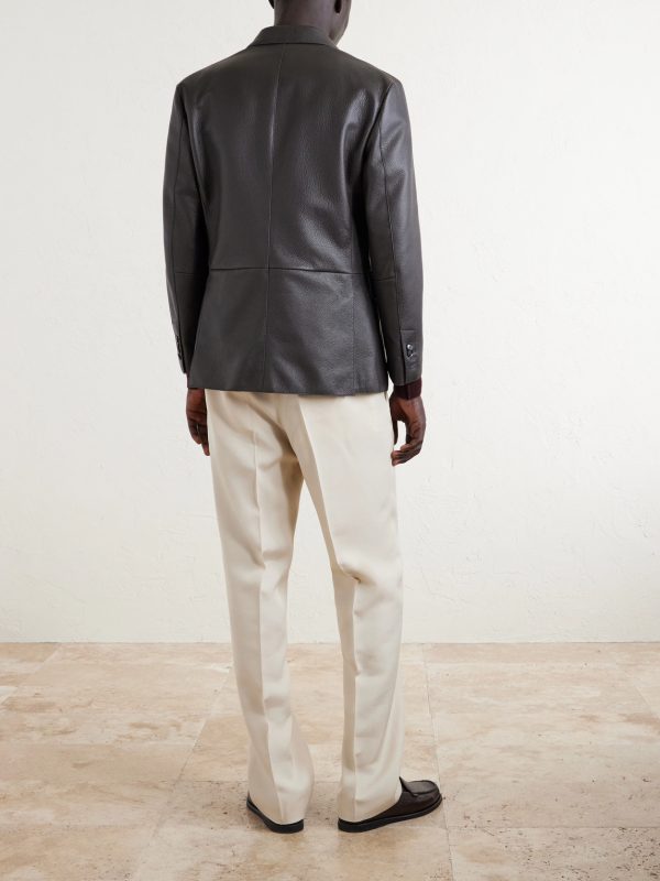 Straight-Leg Woven Trousers - BK Straight-Leg Woven Trousers - BK