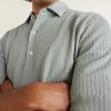 Ribbed Linen and Cotton-Blend Polo Shirt - CU