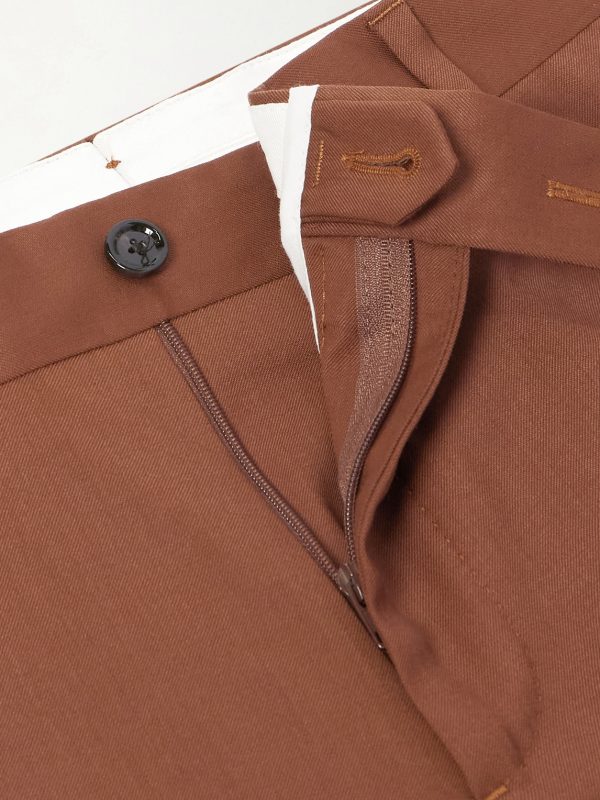 Slim-Fit Pleated Virgin Wool-Twill Suit Trousers - CU