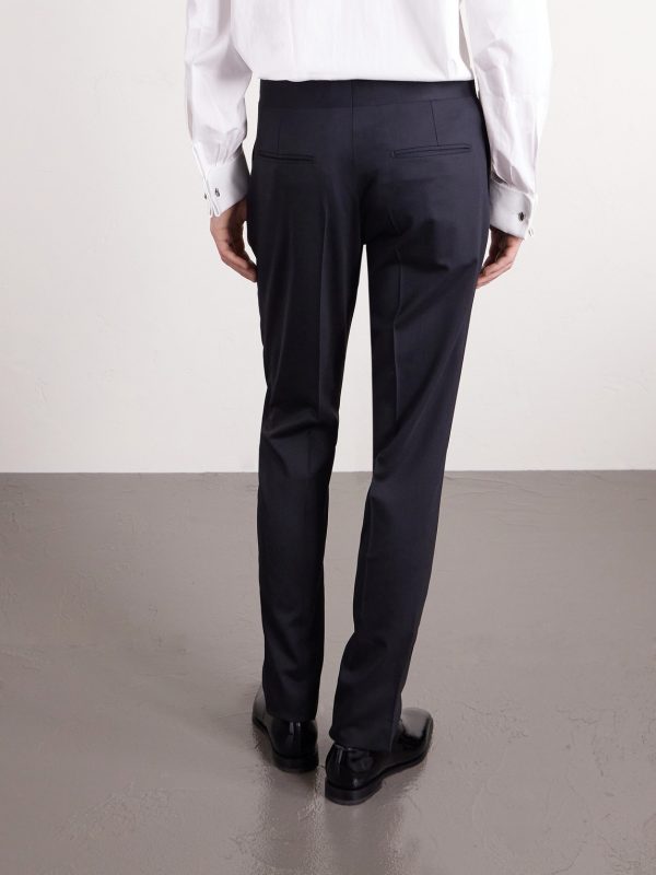 Slim-Fit Wool-Blend Tuxedo Trousers - BK Slim-Fit Wool-Blend Tuxedo Trousers - BK